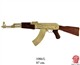 Replika samopalu AK-47 Kalašnikov "gold"