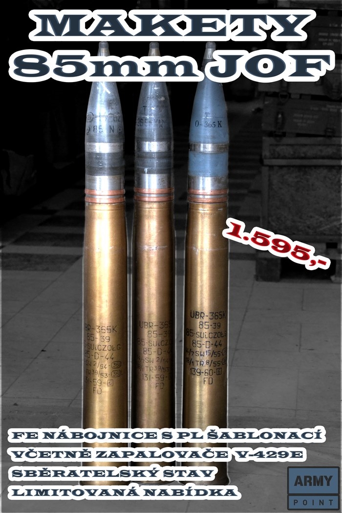 Maketa Nb 85 mm JOF Armyshop vojenska vystroj znehodnocene zbran a munice vo