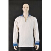Košile námořnická - bílá s modrým límcem