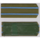 Nárameník 3 - zelený + 2x modrý pruh - major a podPlukovník LETECTVO