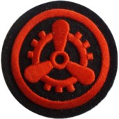 Nažehlovací symbol příslušnosti - Elektrostrojní oddíl Nám. Pěchoty (kulatá)