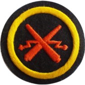 Nažehlovací symbol příslušnosti - Dělostřelecký oddíl Nám. Pěchoty (na svetr) (kulatá)