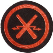 Nášivka symbol příslušnosti - Dělostřelecký oddíl Nám. Pěchoty (na na blůzu) (kulatá)
